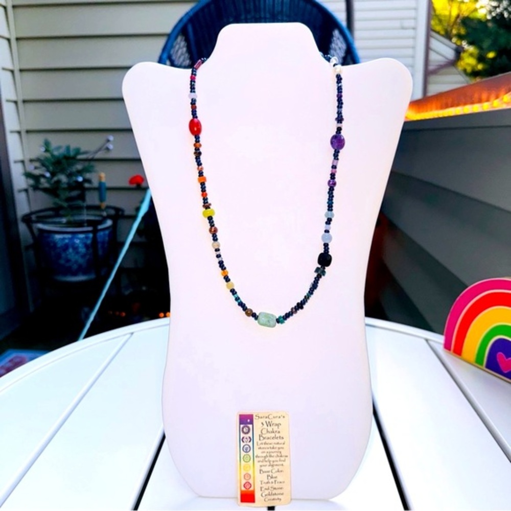 SaraCura 3 wrap chakra bracelet